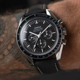 Soft Touch Rubber Sailcloth Strap - Black