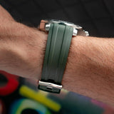 Omega Seamaster 300 Rubber Strap - Green