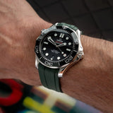 Omega Seamaster 300 Rubber Strap - Green