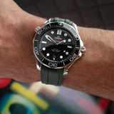Omega Seamaster 300 Rubber Strap - Green
