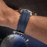 Omega Seamaster 300 Rubber Strap - Navy Blue
