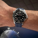 Omega Seamaster 300 Rubber Strap - Navy Blue