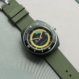 FKM Rubber One-Piece Dive Strap - Olive Green