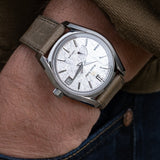 Badalassi Wax Strap - Grey Flat W/Matching stitching