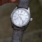 Ostrich Shin Watch Strap - Graphite Grey