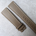 Epsom Calfskin Watch Strap - Taupe - The Strap Tailor