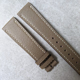 Epsom Calfskin Watch Strap - Taupe - The Strap Tailor