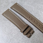 Epsom Calfskin Watch Strap - Taupe - The Strap Tailor