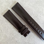 Shell Cordovan Watch Strap - Chocolate Brown - The Strap Tailor