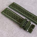 Premium Suede Rally Strap - Moss Green - The Strap Tailor