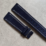Premium Suede Strap - Navy Blue - The Strap Tailor