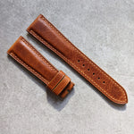 Badalassi Wax Watch Strap - Tan Brown - The Strap Tailor