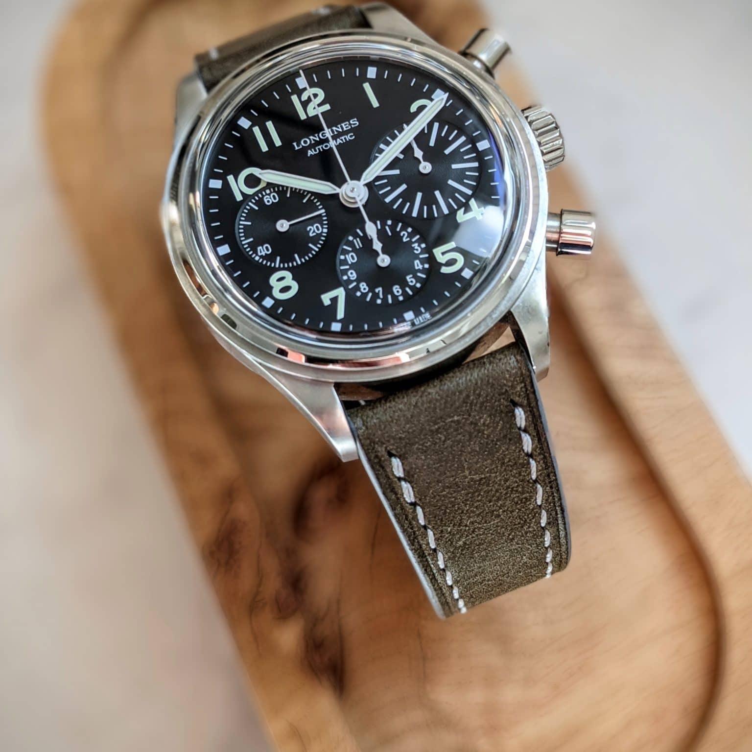 Pueblo Calfskin Watch Strap - Grey - The Strap Tailor