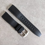 FKM Rubber Strap - Black - The Strap Tailor