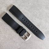FKM Rubber Strap - Black - The Strap Tailor
