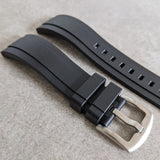 FKM Rubber Strap - Black - The Strap Tailor