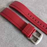 FKM Rubber Strap - Oxblood Red - The Strap Tailor