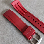 FKM Rubber Strap - Oxblood Red - The Strap Tailor
