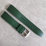 FKM Rubber Strap - Dark Green - The Strap Tailor