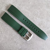 FKM Rubber Strap - Dark Green - The Strap Tailor