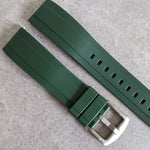 FKM Rubber Strap - Dark Green - The Strap Tailor
