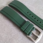FKM Rubber Strap - Dark Green - The Strap Tailor