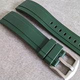 FKM Rubber Strap - Dark Green - The Strap Tailor