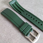 FKM Rubber Strap - Dark Green - The Strap Tailor