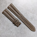 Epsom Calfskin Speedy Ridge Strap - Taupe - The Strap Tailor