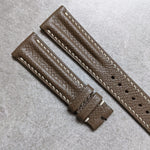 Epsom Calfskin Speedy Ridge Strap - Taupe - The Strap Tailor