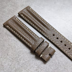 Epsom Calfskin Speedy Ridge Strap - Taupe - The Strap Tailor