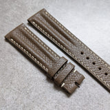 Epsom Calfskin Speedy Ridge Strap - Taupe - The Strap Tailor