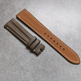 Epsom Calfskin Speedy Ridge Strap - Taupe - The Strap Tailor