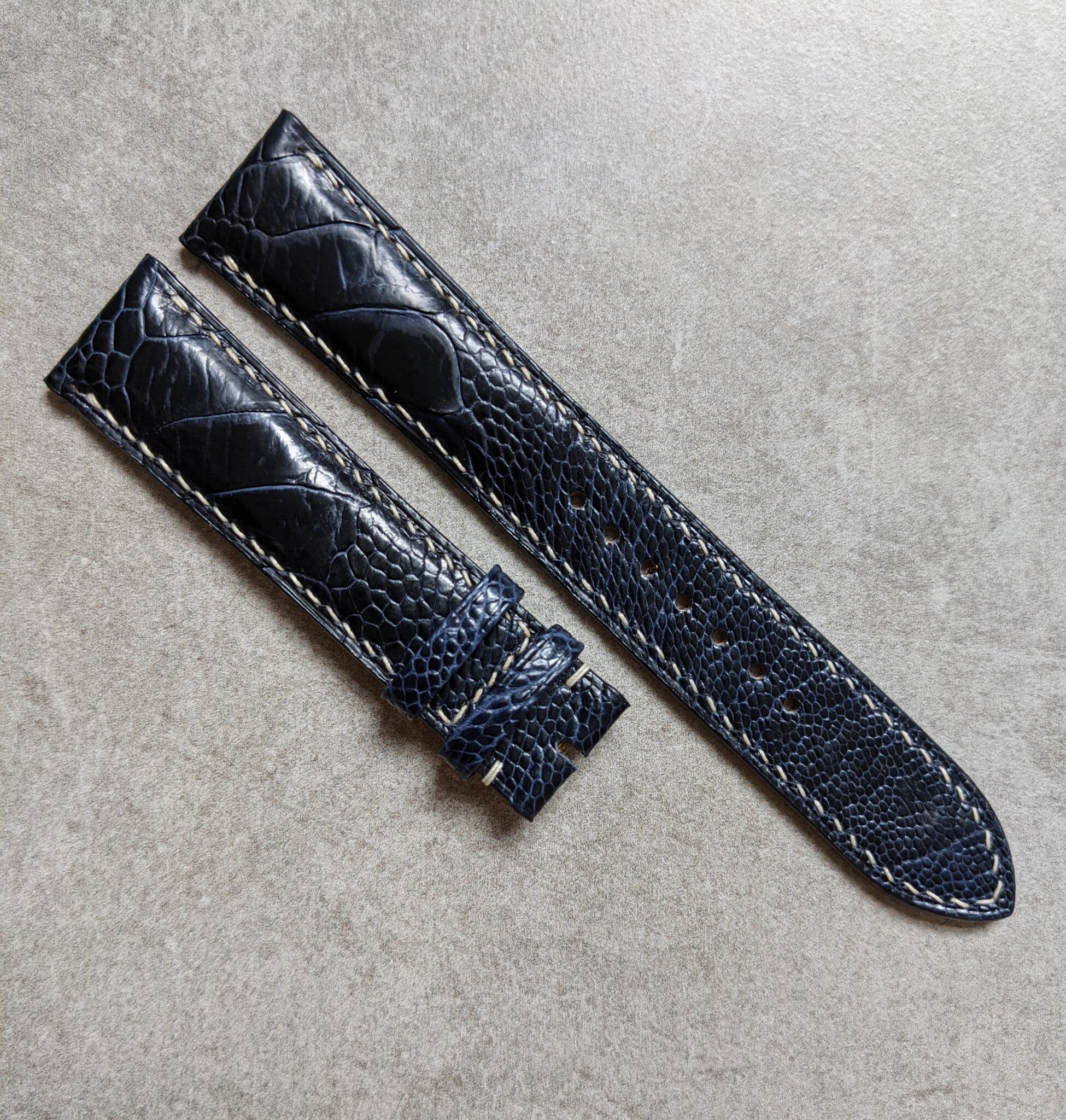 navy-blue-ostrich-cream-watch-strap