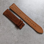Premium Suede Rally Strap - Dark Brown - The Strap Tailor