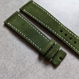 Premium Suede Strap - Moss Green - The Strap Tailor