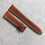 Premium Suede Strap - Mid Brown - The Strap Tailor