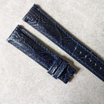 Ostrich Shin Watch Strap - Midnight Blue - The Strap Tailor