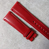 Shell Cordovan Watch Strap - Red