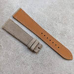 Premium Stitched Suede Strap - Light Taupe - The Strap Tailor