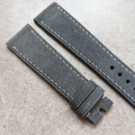 Premium Stitched Suede Strap - Grey - The Strap Tailor