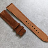Premium Suede Strap - Dark Brown W/Padding