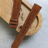 Premium Suede Strap - Dark Brown W/Padding