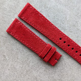 Premium Suede Strap - Red