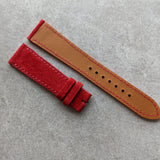 Premium Suede Strap - Red