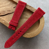 Premium Suede Strap - Red