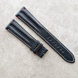 Pueblo Speedy Ridge Strap - Navy Blue W/Red Lug Stitching