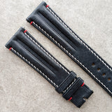 Pueblo Speedy Ridge Strap - Navy Blue W/Red Lug Stitching