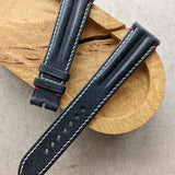 Pueblo Speedy Ridge Strap - Navy Blue W/Red Lug Stitching