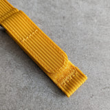 Premium Ribbed Two Piece Ballistic Nylon Strap - Mustard Yellow